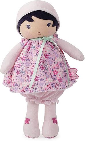 Kaloo Tendresse My First Fabric Doll Fleur K 7" Soft Plush Figure in Pink Floral Dress with Baby Safe Embroidered Face Machine Washable for Ages 0+ in Saudi Arabia