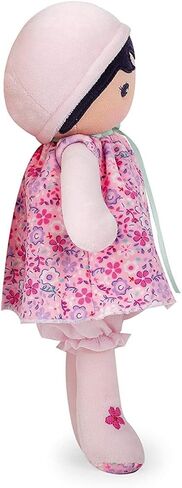Kaloo Tendresse My First Fabric Doll Fleur K 7" Soft Plush Figure in Pink Floral Dress with Baby Safe Embroidered Face Machine Washable for Ages 0+ in Saudi Arabia