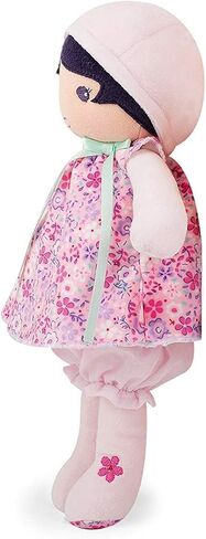 Kaloo Tendresse My First Fabric Doll Fleur K 7" Soft Plush Figure in Pink Floral Dress with Baby Safe Embroidered Face Machine Washable for Ages 0+ in Saudi Arabia