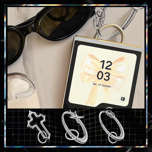 nosiny 3 pcs y2k keychains cool cont carabiner sliver y2k key ring cool belt belt loop mallder buckle buckle for men women backpack pres pett pett punk gothic accessories in Kuwait