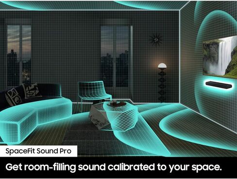 Samsung HW-LS60D Photo Music Frame Smart Speaker Dolby Atmos w/Movies Streaming + Deco Gear 2X 4K HDMI 2.0 Cable w/Copper Conductors & CPS Exclusive 26 Month Protection Pack (BEACH-CPS-26500) in Kuwait