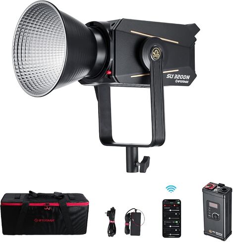 IFOOTAGE 60DN LED Video Light, Ultra Color Accuracy CRI 98/SSI 84, 70W / 12,200 Lux @ 3.3' 12200 Continuous Output Lighting, Supports Mobile Charging, APP Control in Saudi Arabia