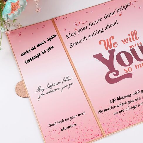 Blue Silver Farewell Decorations Party Supplies We Well Miss You Goodbye Card Sign Farewell gifts For Coworkers Creative Good Luck Card Large Thank You Card in Saudi Arabia