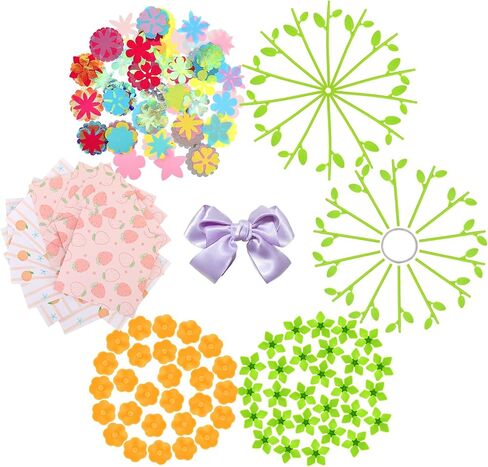 216PCS Fabric Flower Bouquets Toys, Summer Crafts for Kids Ages 3-12, DIY Flower Bouquet Kit, Girls & Boys Birthday Gift Ideas, Creative Preschool Learning Educational Toys in Saudi Arabia