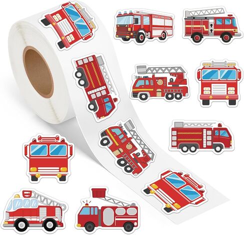 500 PCS Monster Truck Stickers Roll Truck Car Teachers Stickers Self Adhesive Waterproof for Birthday Party Decorations Supplies Favors School Funny Reward Scrapbook Envelope Seals DIY Craft Decals in Kuwait