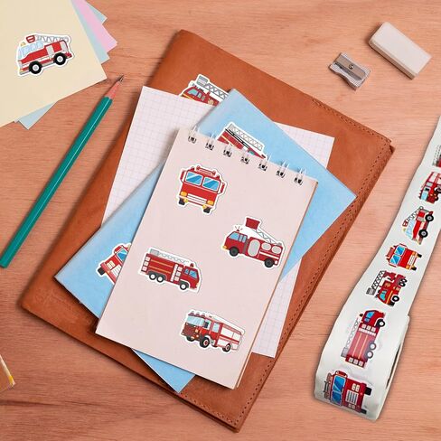500 PCS Monster Truck Stickers Roll Truck Car Teachers Stickers Self Adhesive Waterproof for Birthday Party Decorations Supplies Favors School Funny Reward Scrapbook Envelope Seals DIY Craft Decals in Kuwait