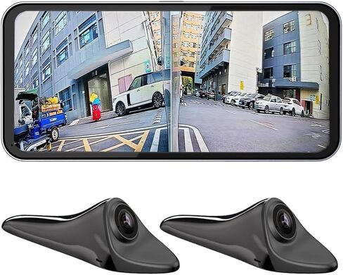 Car Blind Spot Camera and Car Blind Spot Display System, Blind Spot Driving Recorder, BSD Blind Spot Warning Assistance, Blind Spot Monitoring BSM Camera Monitoring System CMS(Silver) in Saudi Arabia