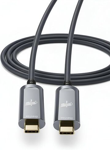 Fiber Optic USB A to USB C Cable(33ft),High Speed 10Gbps USB 3.2 Gen2 Active Optical Cable for VR, Webcam, Laptop,Camera,Projector etc,Grey in Saudi Arabia