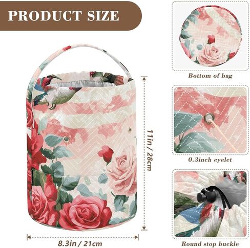Tatenale Crochet Bag Bag Bag Bag Bag Bag Bag Bag مع جيوب ومتعامل مع منظم تخزين الغزل المحمول متشابك 8.3x11 بوصة القطة الظهر in Kuwait