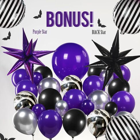 Mardi Gras Purple Green Gold Balloon Garland Arch Kit 101 Pcs with large mylar Star Mardi Mask foil Balloons for 2025 Birthday Masquerade fat Tuesday Theme party Decorations (Purple Green Gold) in Saudi Arabia