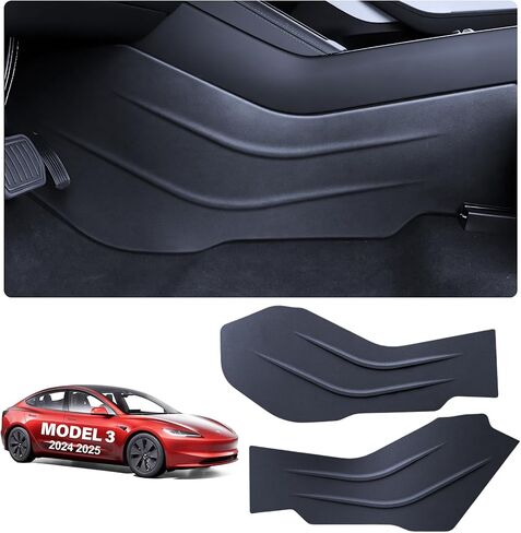 2025 8PCS Tesla Door Sill Protector for Model 3 2024 2025 Highland, Carbon Fiber Door Sill Scuff Plate Edge Guard, Front and Rear Door Entry Guard Scuff Plate Carpet Front Rear Sill in Kuwait