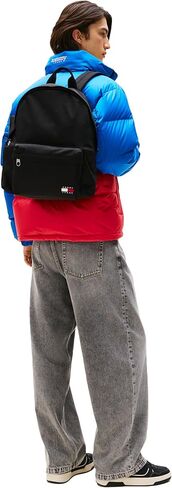 Tommy Jeans Men's Essential Daily Backpack with Laptop Sleeve, Black_1, One Size in Kuwait