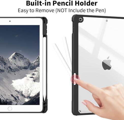 حالة لجيل iPad Pro 12.9 بوصة 6th/5/4/4/3rd 2022/2021/2020/2018 مع حامل القلم الرصاص ، علبة حامل ذكية مع غطاء خلفي TPU ناعم لـ iPad Air 13 Inch 2024 (M2) ، Pink in Kuwait