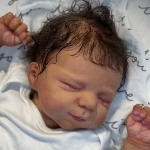 Zero Pam Black Reborn Baby Baby Dolls Silicone Full Body-18 في دمية الأطفال الواقعة ، والفتيات من أصل Black ReborN in Kuwait