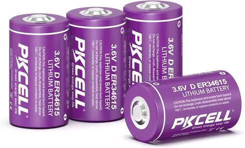 بطارية PKCELL 16 حزمة ER34615 بطارية 19000 مللي أمبير ER34615 D خلية بطارية ليثيوم 3.6 فولت (غير قابلة لإعادة الشحن) in Kuwait