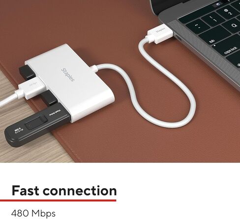 4-Port USB 2.0 Hub ، Black (ST62379) in Kuwait