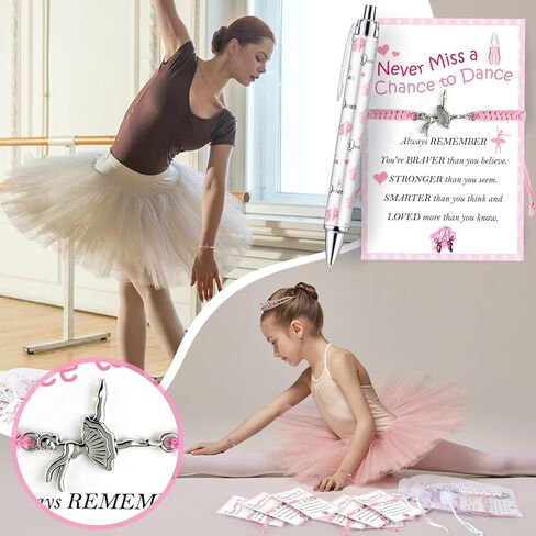 24 Sets Sunflower Gifts Bracelets Ballpoint Pens Bulk Sunflower Yellow Floral Theme Retractable Pens with Information Card Organza Bags for Women Men Office School Party Favors Supplies in Kuwait