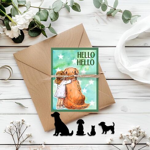 GLOBLELAND Rain Lady Clear Stamp and Cutting Dies Set for Card Making Women Umbrella Silicone Clear Stamp Metal Rain Boots Die Cuts for DIY Scrapbooking Photo Album Decorative in Saudi Arabia