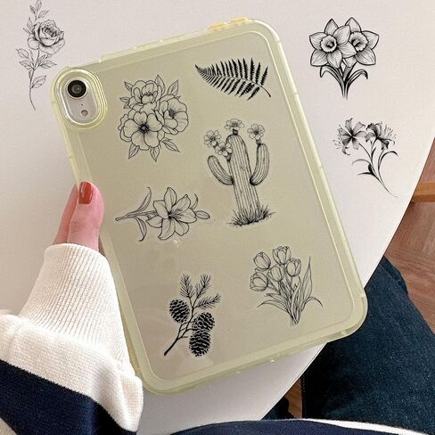 50pcs ملصقات صغيرة ديزي للبنات ، ملصقات فينيل الأزهار لزجاجات المياه مجلة كتب الكمبيوتر المحمول in Kuwait