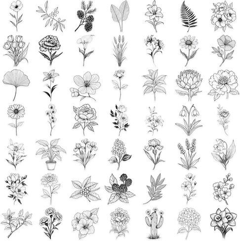 50pcs ملصقات صغيرة ديزي للبنات ، ملصقات فينيل الأزهار لزجاجات المياه مجلة كتب الكمبيوتر المحمول in Kuwait