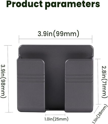 حامل هاتف مثبت على الحائط 2pcs مع مادة لاصقة ، 0.8 رطل على الهاتف ذاتيًا للاستحمام ، والشحن ، وتخزين التحكم عن بُعد أبيض in Kuwait