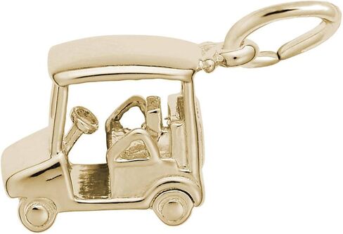 Sterling Silver Golf Cart Charm in Saudi Arabia