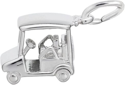 Sterling Silver Golf Cart Charm in Saudi Arabia