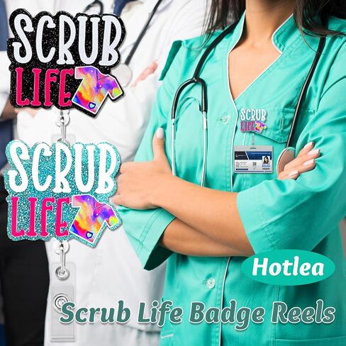 12 PCS Positive Potato Badge Reels Bulk Cute Quotes Nurse Badge Holders Retractable Id Clip Colorful Nursing Medical Asssitants RN LPN CNA Buddy Accessories for Work in Saudi Arabia