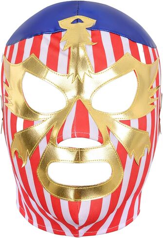 Mexican Wrestling Mask for Adult Men,Halloween Wrestler Costume Mask in Saudi Arabia
