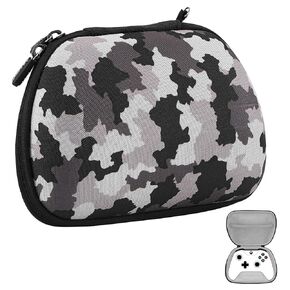 GEEKRIA Carrying Case Compatible with Xbox One X|S, Xbox Series X|S, Xbox Elite, Xbox Core Wireless Controller Travel Case Gaming Accessories, Game Controller Storage Bag