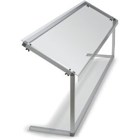 Carlisle FoodService Products Buffet Bar Sneeze Guard with Aluminum Frame for Catering, Buffets, Restaurants, Plastic, 73.37 x 12.19 x 25.5 Inches, Clear