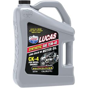 Lucas Oil Synthetic SAE 15W-40 CK-4 Motor Oil, 1 Gallon (Pack of 1)