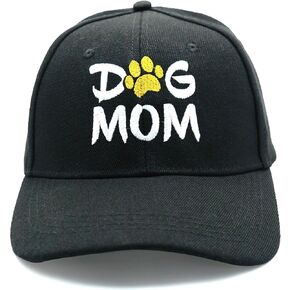 Dog Lovers Gifts for Women Men - Puppy Paw Print Embroidered Baseball Cap - 100% Cotton Hat for Men and Women