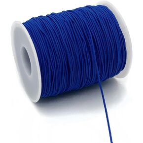 1mm Elastic Cord for Bracelets Necklaces, Cakasi 110 Yards Sturdy Stretchy Elastic Cord for Jewelry Making, Necklaces, Beading - Black