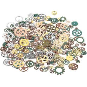 PATIKIL Gears Charm, Metal Wheel Gears Charm Pendant for Necklace Earring Bracelet Jewelry Make and DIY Crafts