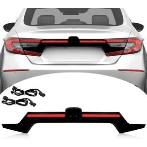 BINQIGOO Smoke Housing Full LED Rear Reflector Fog DRL Kit for Honda Accord 10th 2018-2021 Function as Sequential Turn Signal Lights，Daytime Running Light,Brake Light Kit in Kuwait