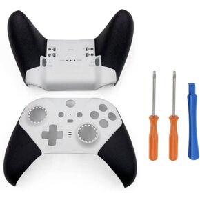 غطاء غطاء خلفي أمامي بديل من tzxkqmil لجهاز تحكم Xbox Elite Series 2 - إصدار هالو المحدود، مع أداة مفك براغي