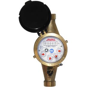 عداد مياه 1/2 بوصة: نحاس خالٍ من الرصاص، معتمد من NSF، متعدد النفاثات، قدم مكعب (تركيب أفقي) in Kuwait