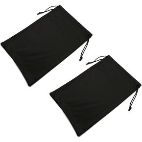 RUIFUU 2Pcs Ski Goggle Bag Microfiber Pouch Bag Snow Goggles Case with Draw String, Pouch Bag for Ski Goggle Camera Lenses Storage Case Sleeve Drawstring Microfiber Pouch,Snow Ski Goggle Bags