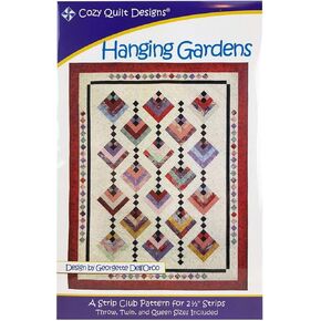Pattern~Hanging Gardens~2 1/2" Strips Cozy Quilt Design