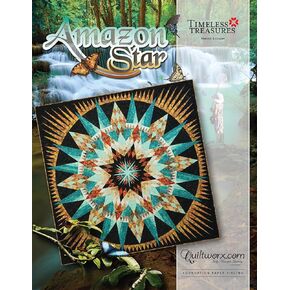Judy Niemeyer Quilting Amazon Star pattern, Finishes 104" x 104"
