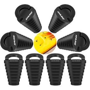 Small Kayak Scupper Plugs Kits Scupper Plugs Drain Holes Stopper with Silicone Handle Universal Kayak Plugs for sit on top Scupper Plugs for Kayak Canoe Boat (8Pcs)