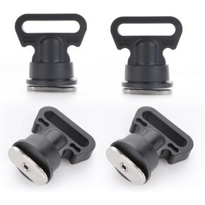 4 Pcs Tie Downs, Vertical Tie Down for Kayak Track Mount, Kayak Fishing Accessories, Black