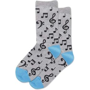 Hotsox Kid's Musical Notes Crew Socks 1 Pair