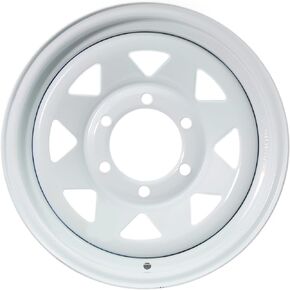 eCustomrim Trailer Wheel Rim 15X6 6-5.5 White Spoke 2830 Lb. 4.27 Center Bore