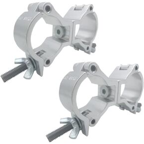 Lighting Truss Swivel Coupler DJ Light Clamps 1.49-1.65 inches Heavy Duty Aluminum Alloy 220 LBs (2 pack)