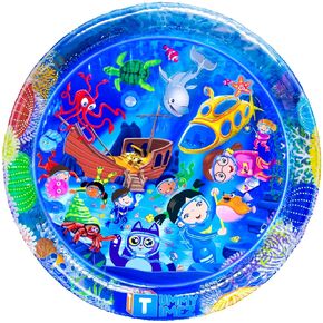 TT TUMMYTIMEZ Baby Tummy Time Water Mat, Premium Activity Center Promoting Baby Motor & Sensory Development, Inflatable Pat & Play Sensory Stimulation Gift for Infants & Toddlers Boys & Girls