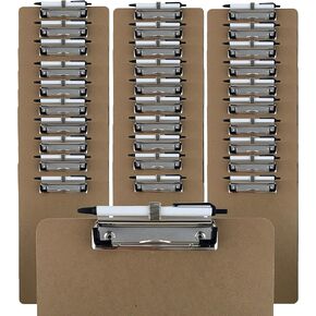 Trade Quest Clipboards Pen Holder Clip Letter Size (30 - Pack) (Pen Included)