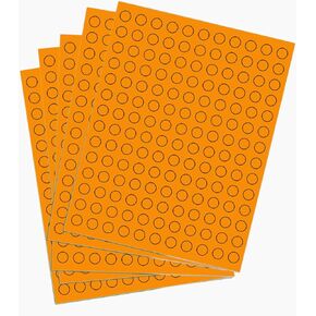 1/2" Round Color Coding Labels Value Pack Half Inch - 770 Pack, (0.5) Circle Stickers Full Sheet DIY White Dot Labels 13mm – Template Included!