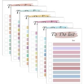 6 Packs to Do List Notepad,300 Sheets 3"x5 to Do List Sticky Notes Memo Pad Candy Color to Do Sticky Notes for Teachers Coworkers Office Supplies in Kuwait